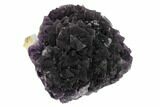 Purple Octahedral Fluorite Crystal Cluster - Fluorescent! #146904-1